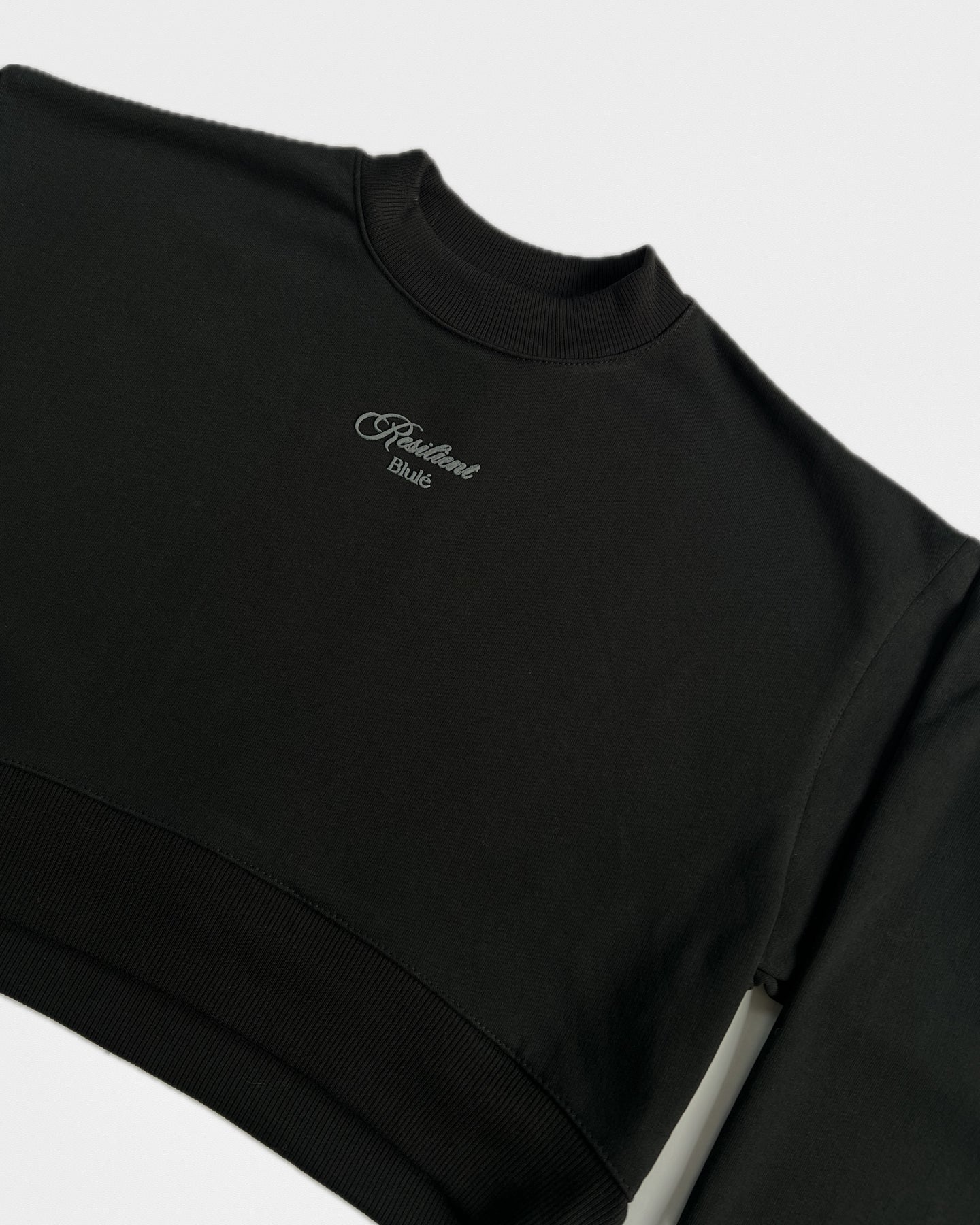 Florece Crewneck Cropped Black