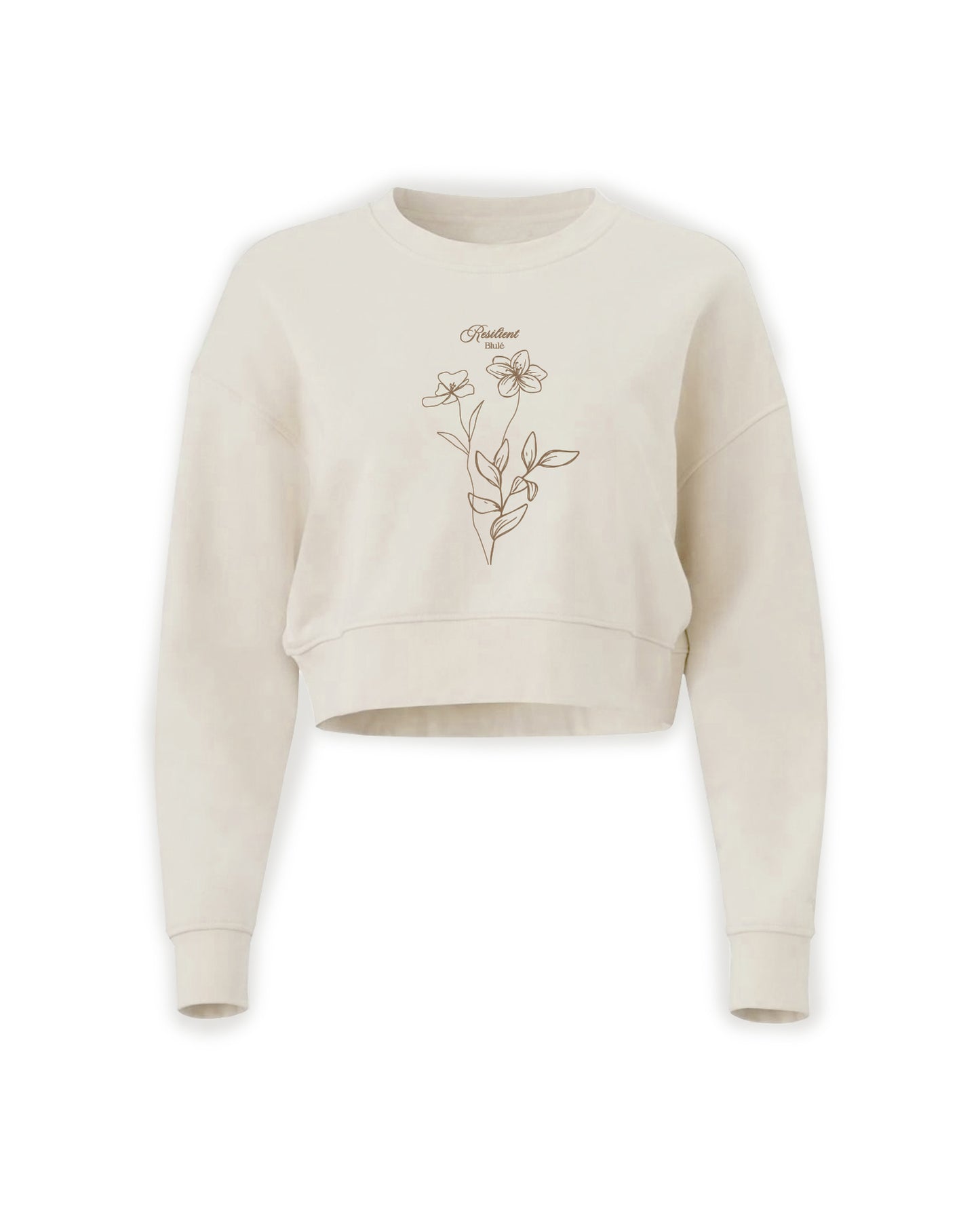 Resilient Cropped Crewneck Vainilla