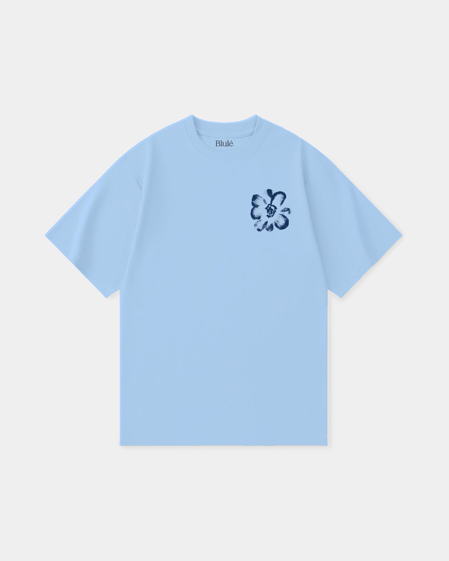Oversized T Shirt Iridescence Sky Blue