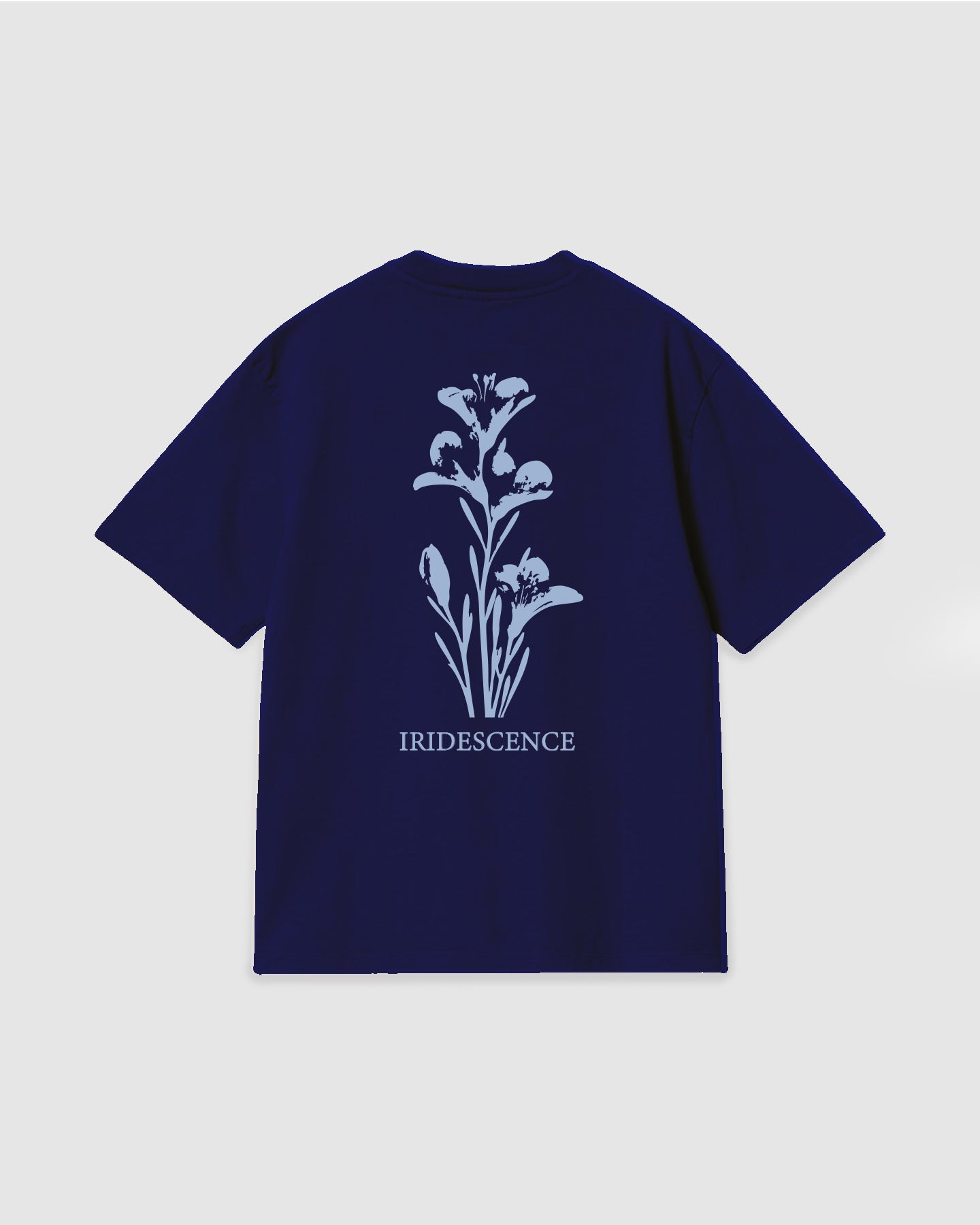Oversized T Shirt Iridescence Blue Navy