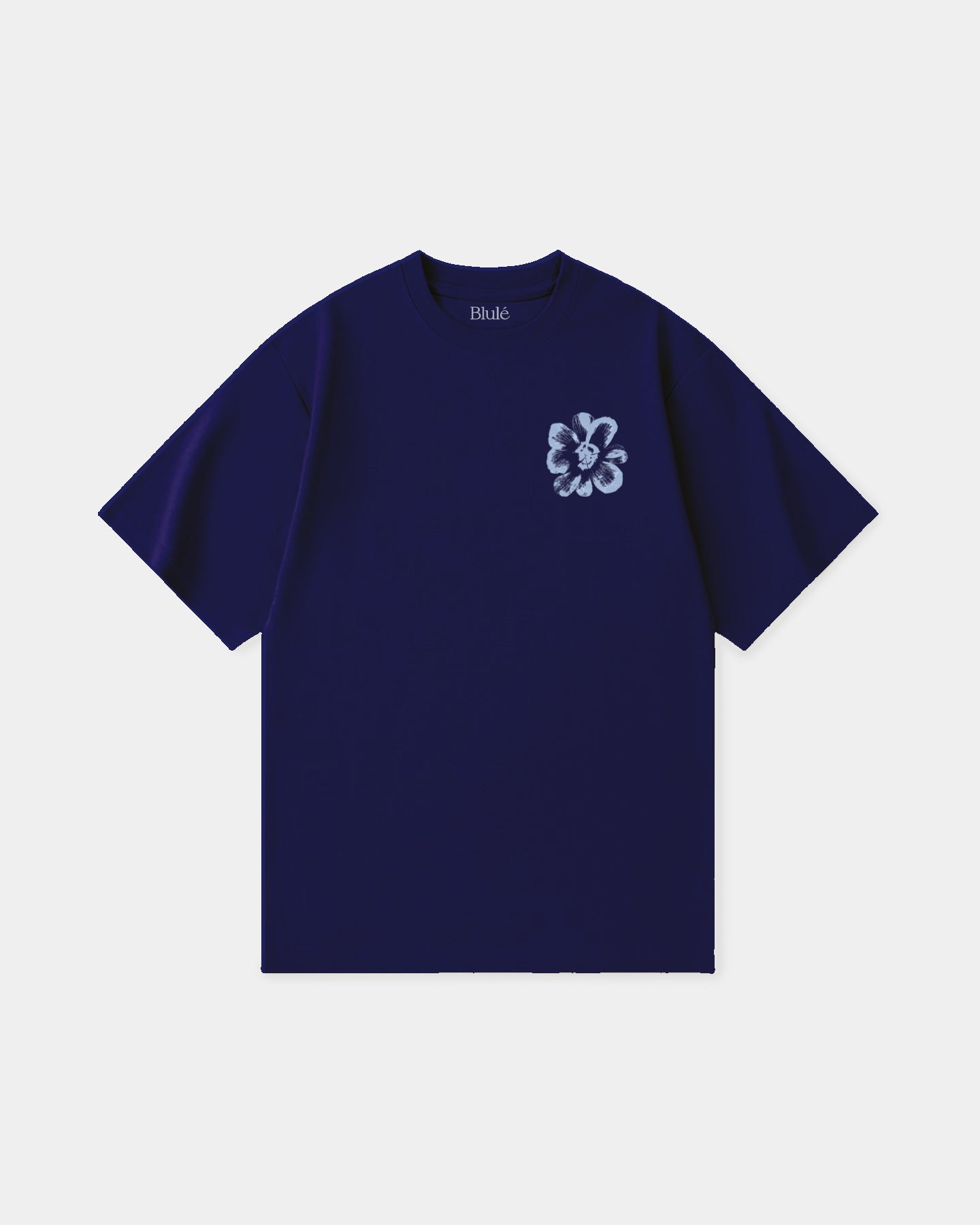 Oversized T Shirt Iridescence Blue Navy