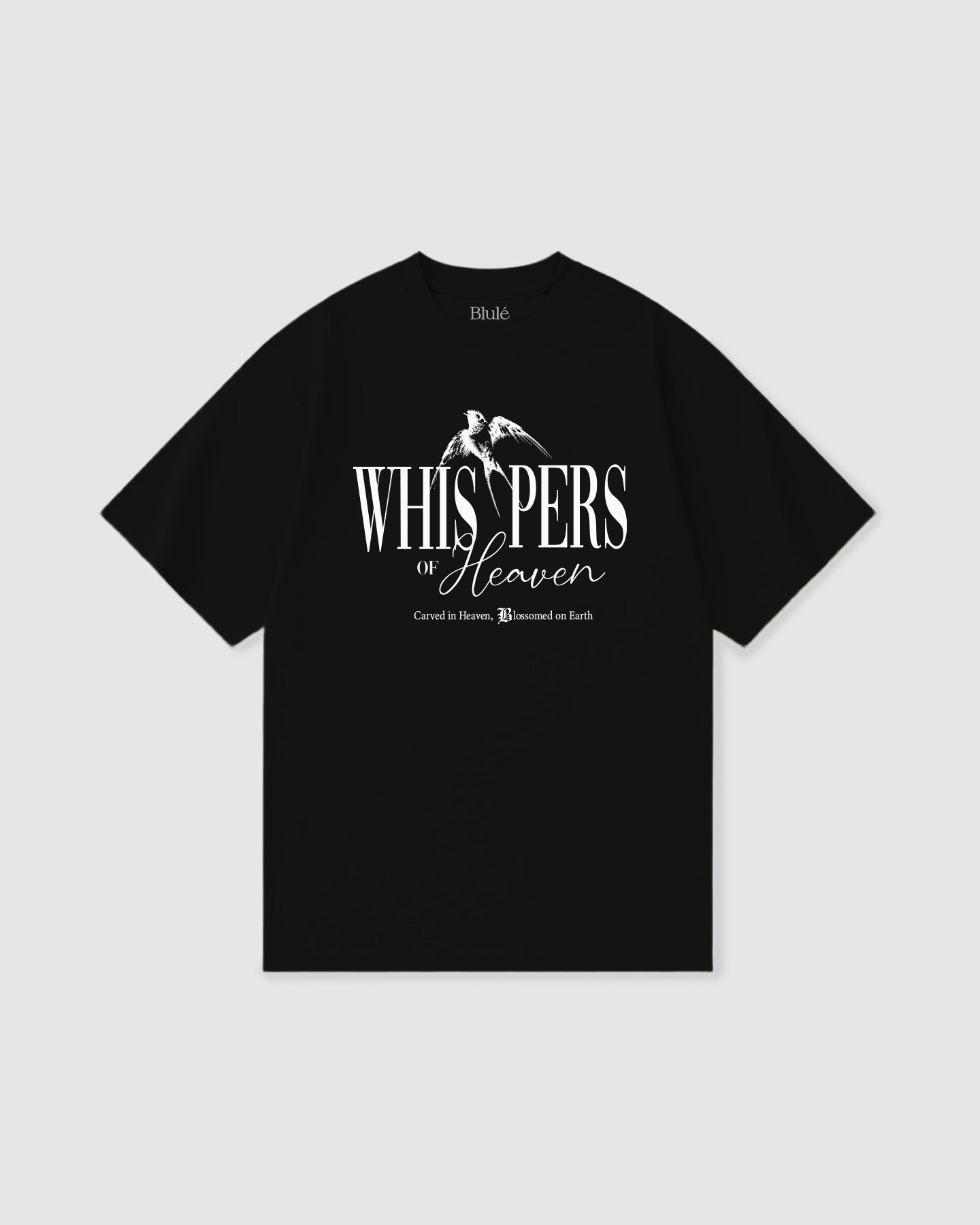 Oversized T Shirt Whispers Black