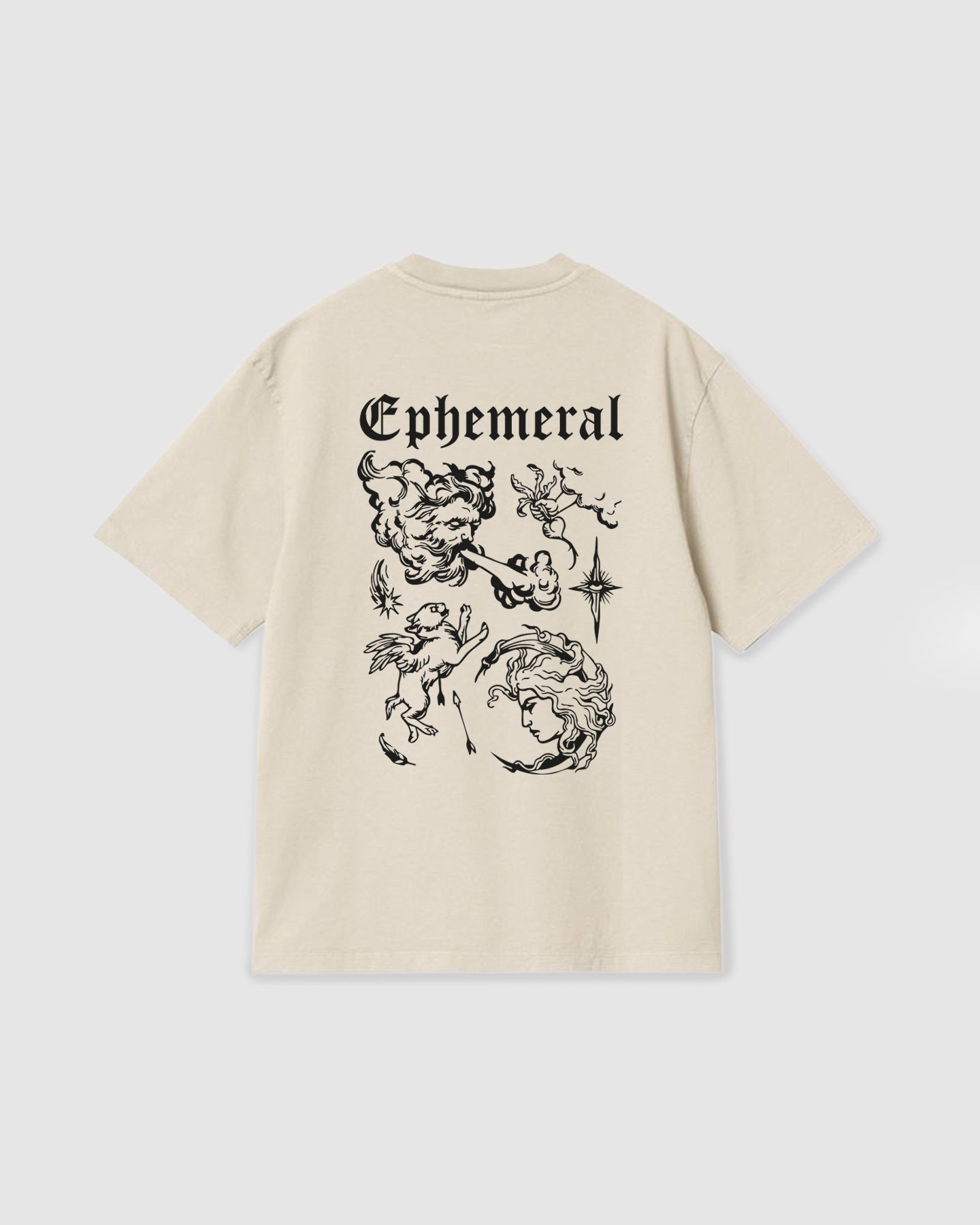 Oversized T Shirt Ephemeral Vanilla