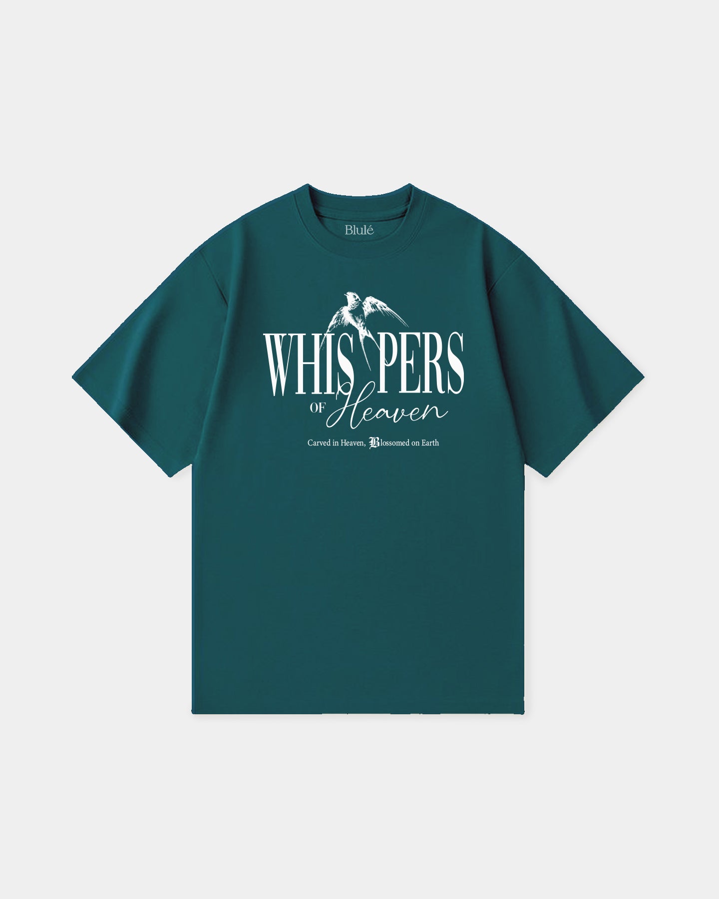 Oversized T Shirt Whispers Dark Green