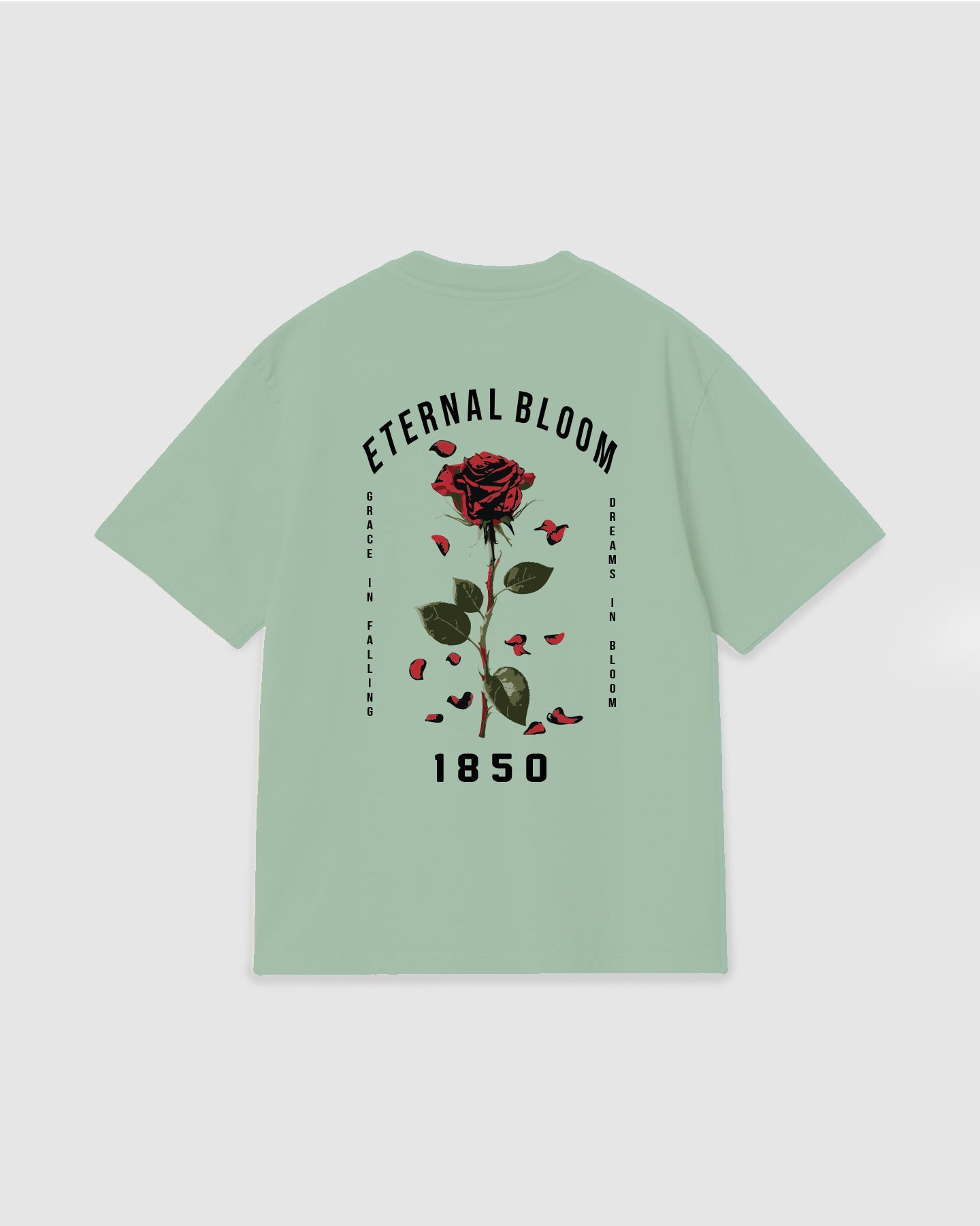 Oversized T Shirt Eternal Bloom Light Green