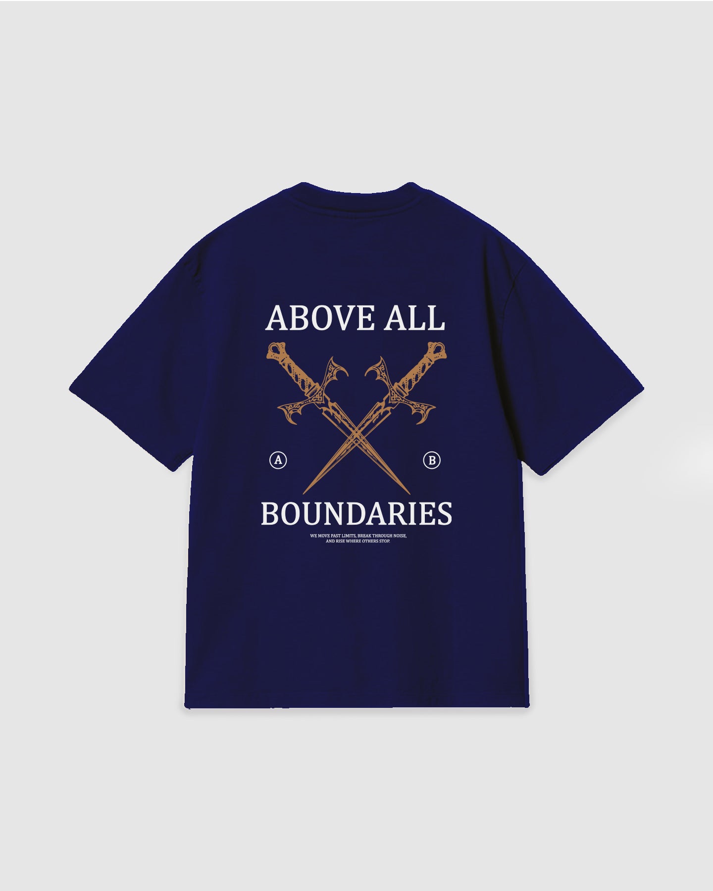 Oversized T Shirt Boundaries Blue Navy