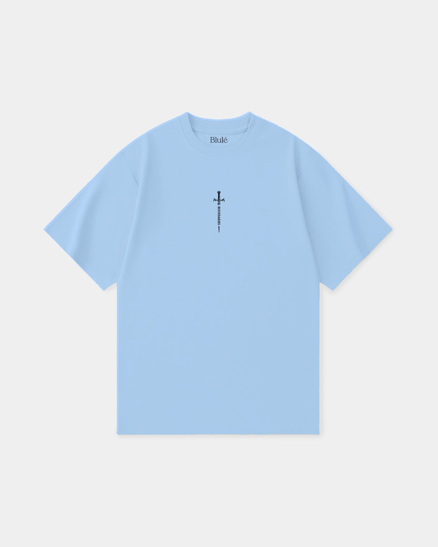 Oversized T Shirt Boundaries Sky Blue