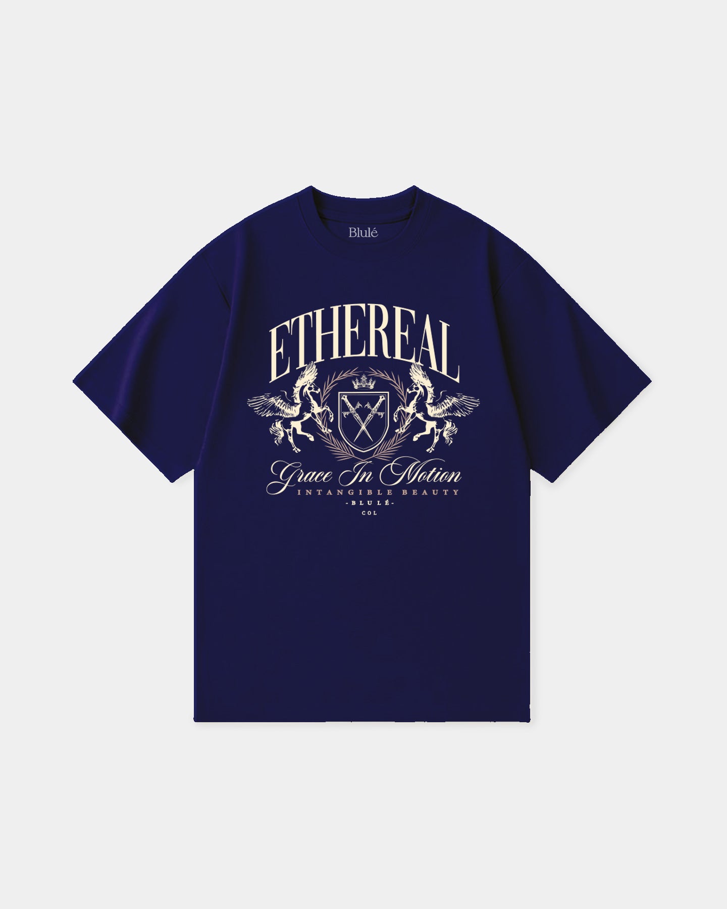 Oversized T Shirt Ethereal Blue Navy