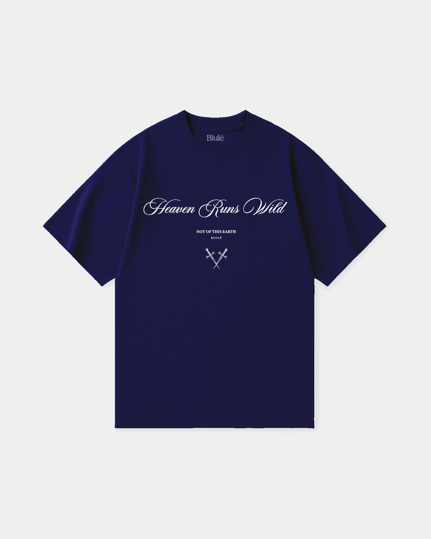 Oversized T Shirt Heaven Runs Wild Blue Navy
