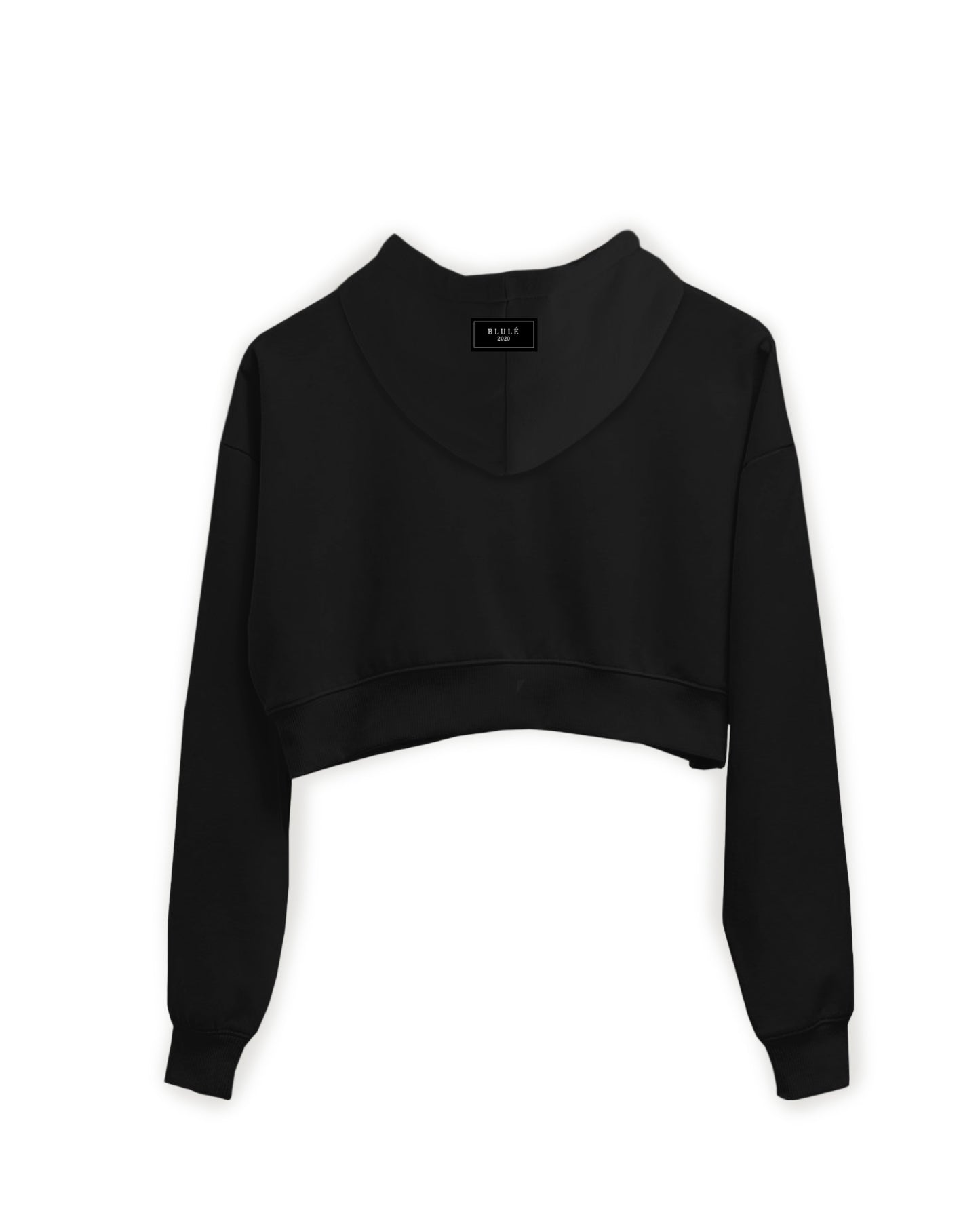 Floreciente Cropped Hoodie Black