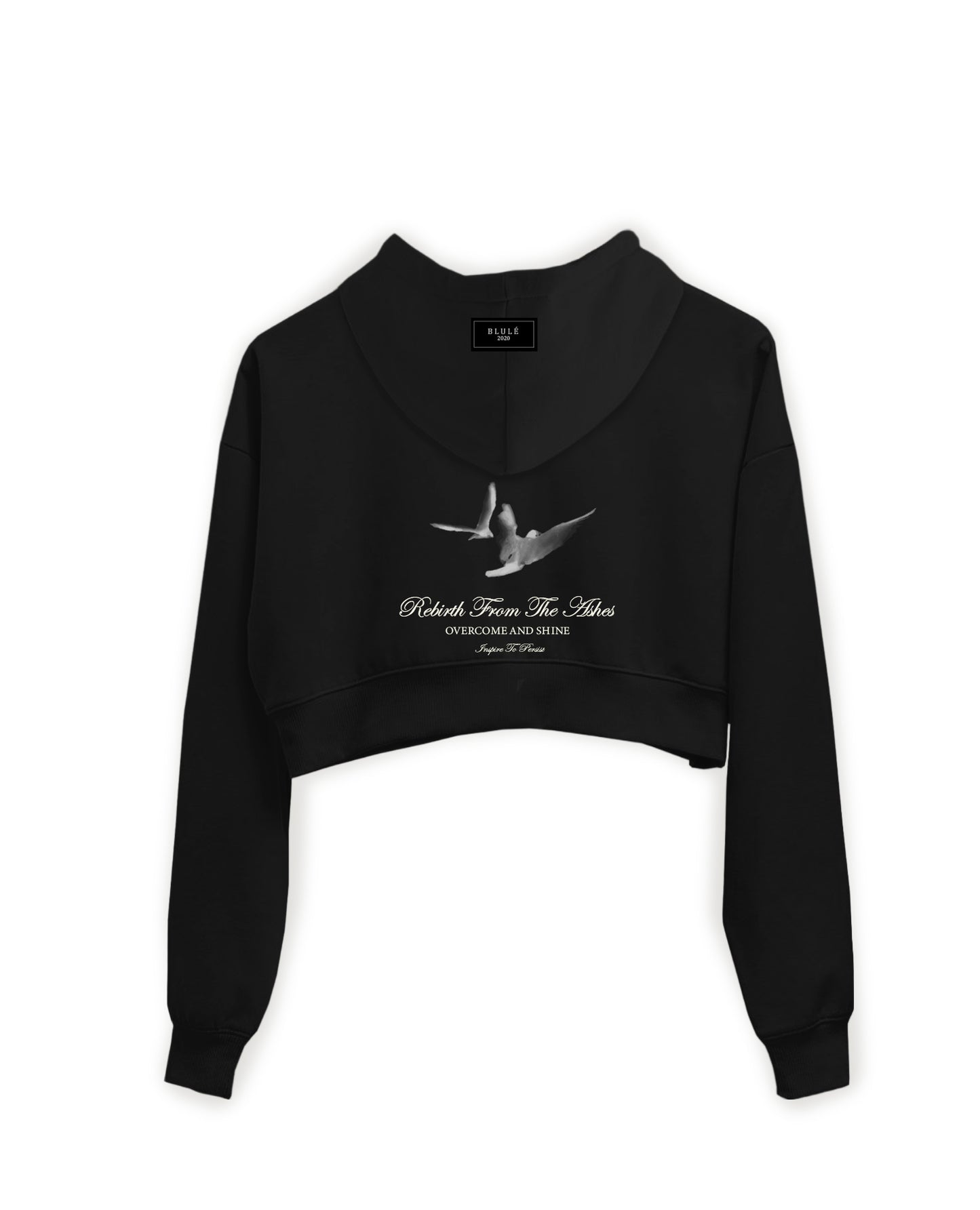 Resilient Cropped Hoodie Black