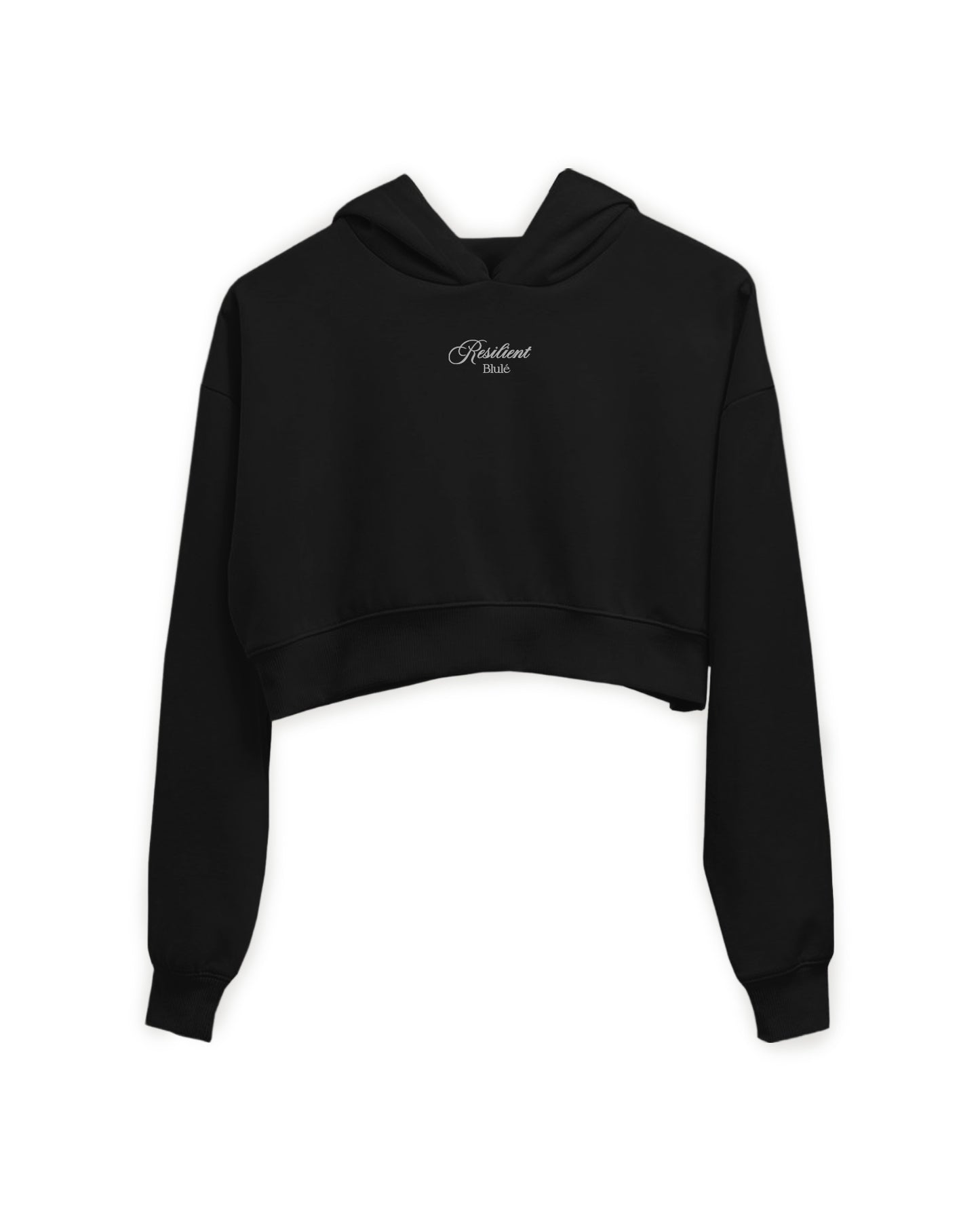 Resilient Cropped Hoodie Black