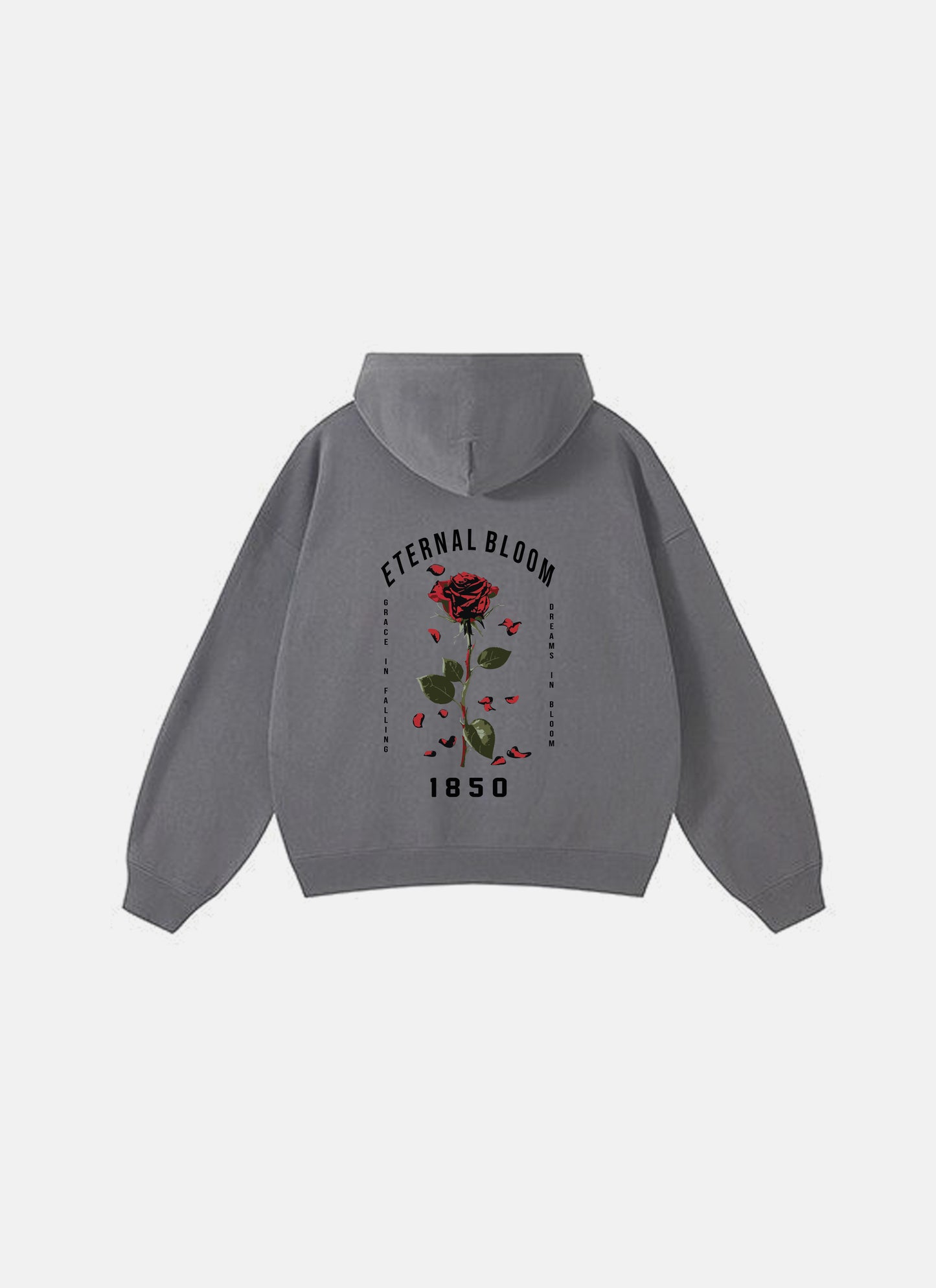 Eternal Bloom Hoodie Grey