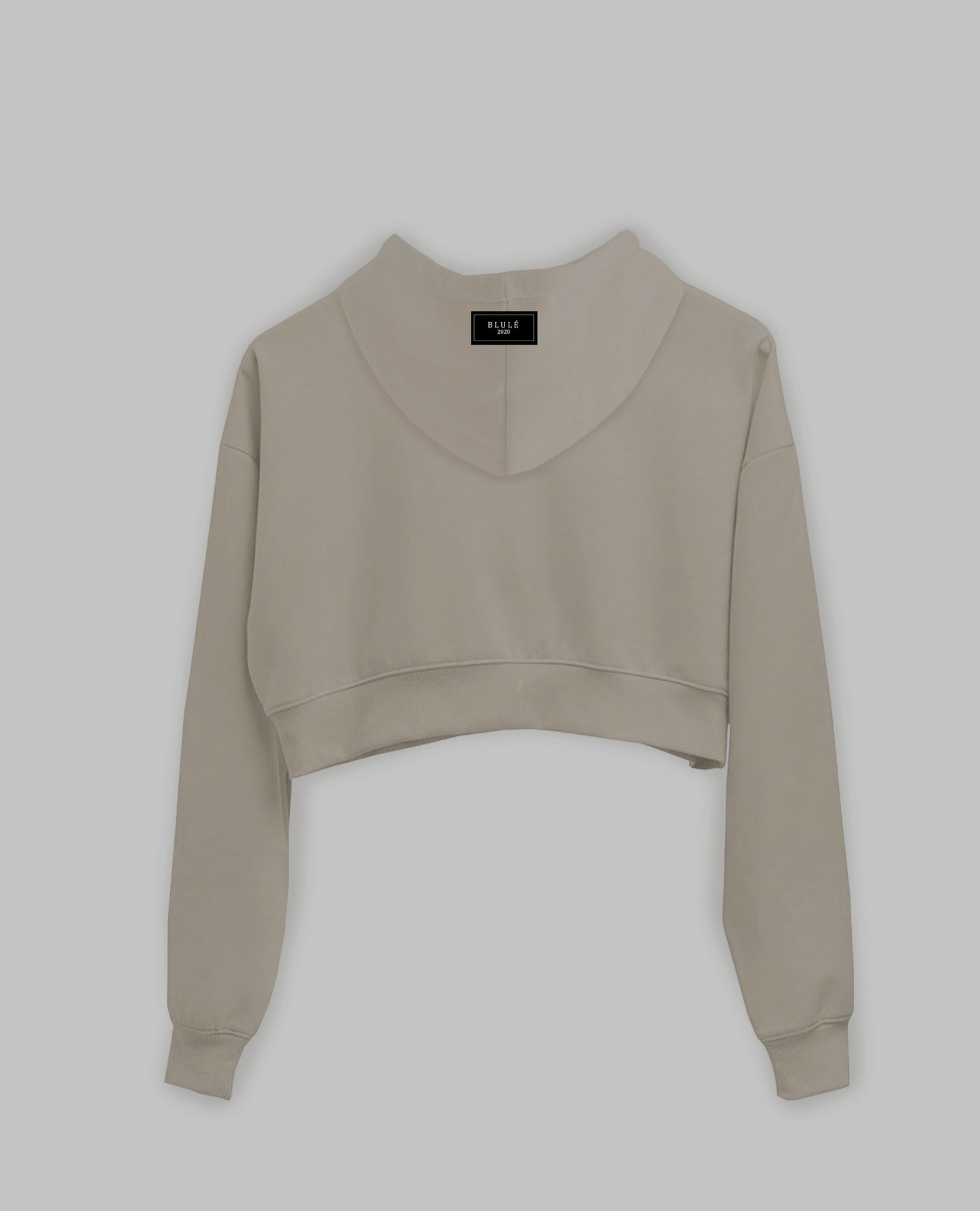 Florece Cropped Hoodie Nude