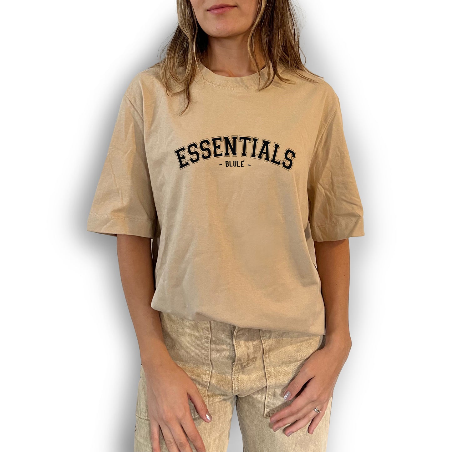 Camiseta Regular Fit Unisex Essentials Nude