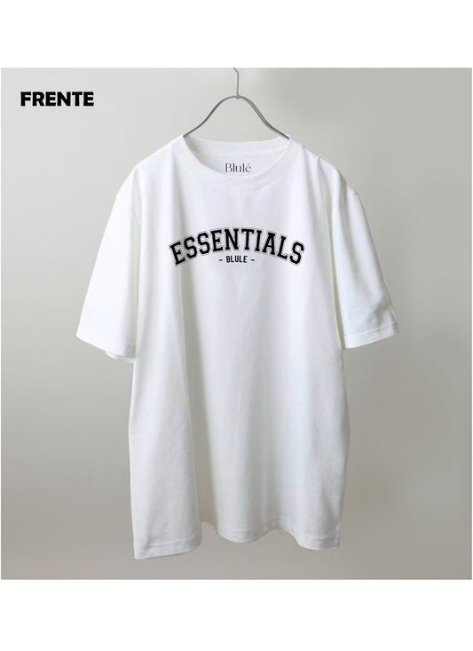 Imagen Camiseta Oversized Premium Unisex Essentials Blanco