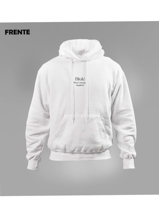 Imagen Hoodie There's Beauty In Simplicity Blanco