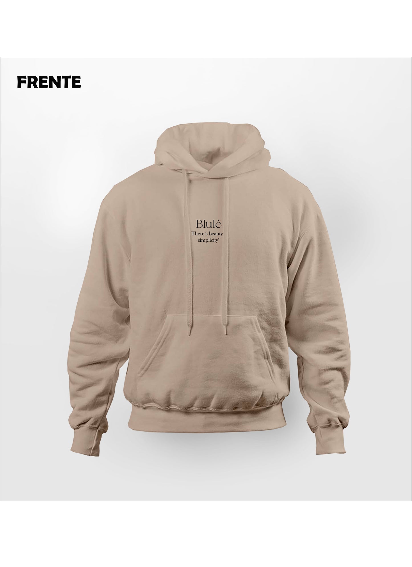 Imagen Hoodie There's Beauty In Simplicity Nude
