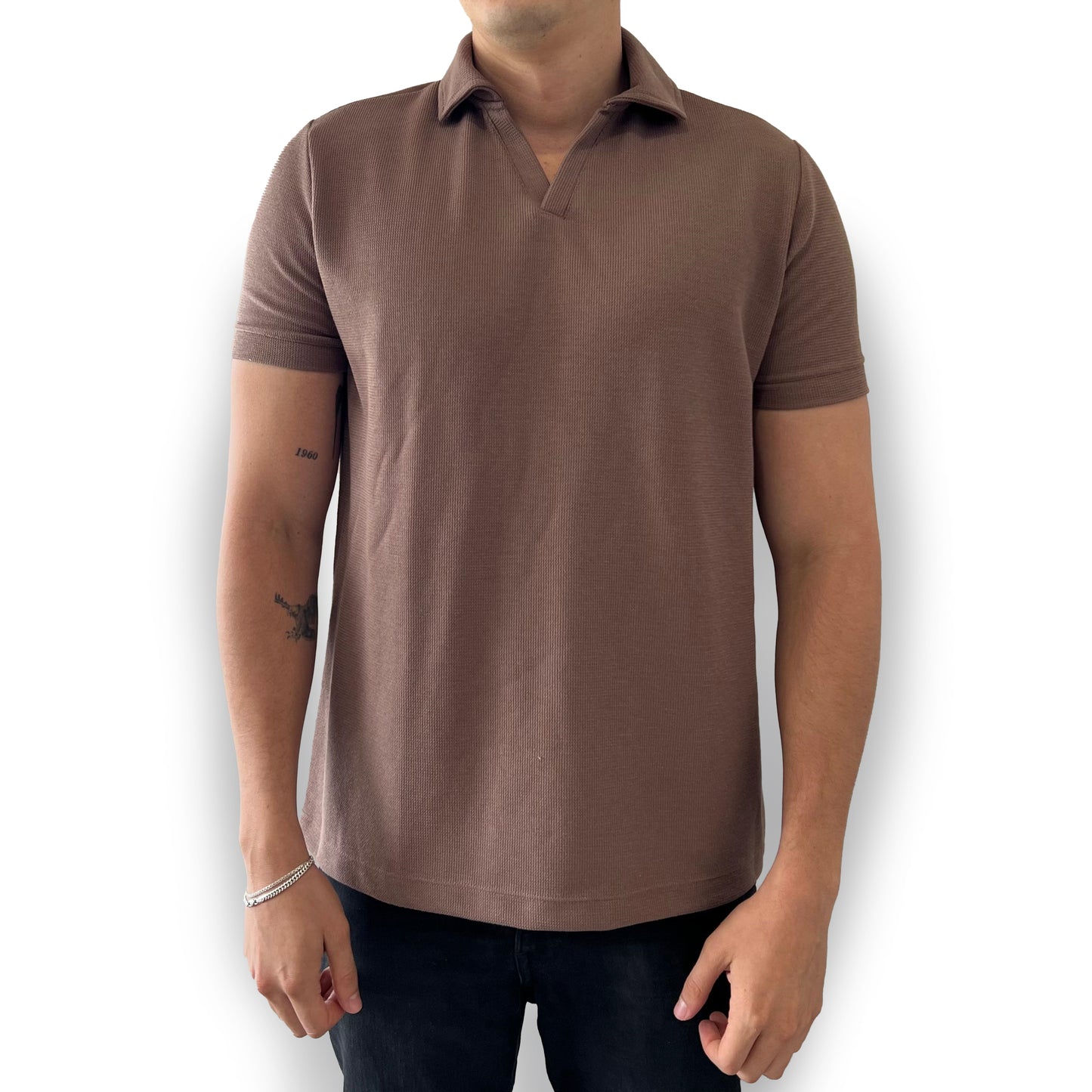 Camisa Tipo Polo Café