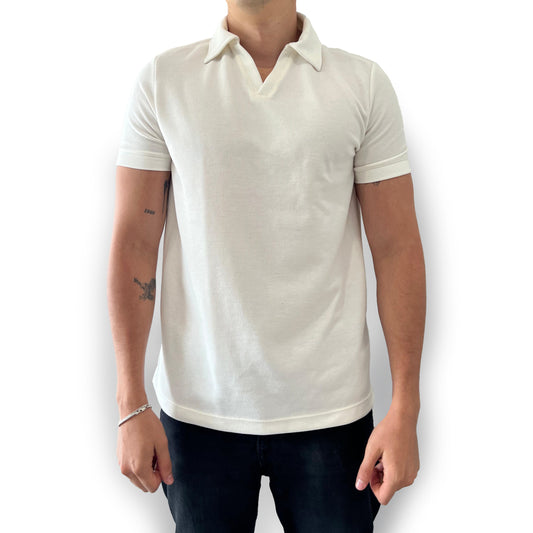 Camisa Tipo Polo Marfil