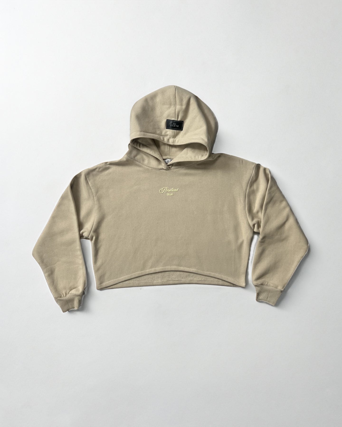 Resilient Cropped Hoodie Nude