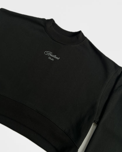 Resilient Crewneck Cropped Black