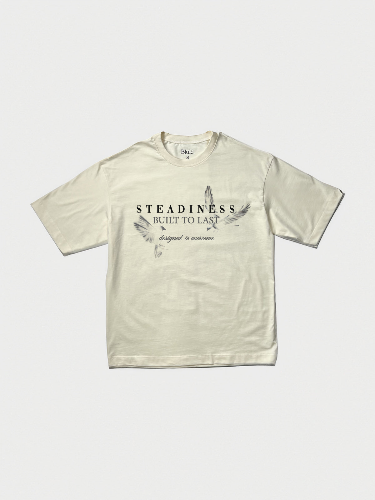 Camiseta Unisex Oversized Steadiness Vainilla