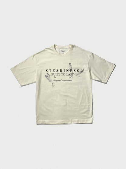 Camiseta Unisex Oversized Steadiness Vainilla