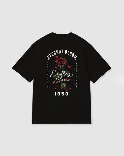 Oversized T Shirt Eternal Bloom Black
