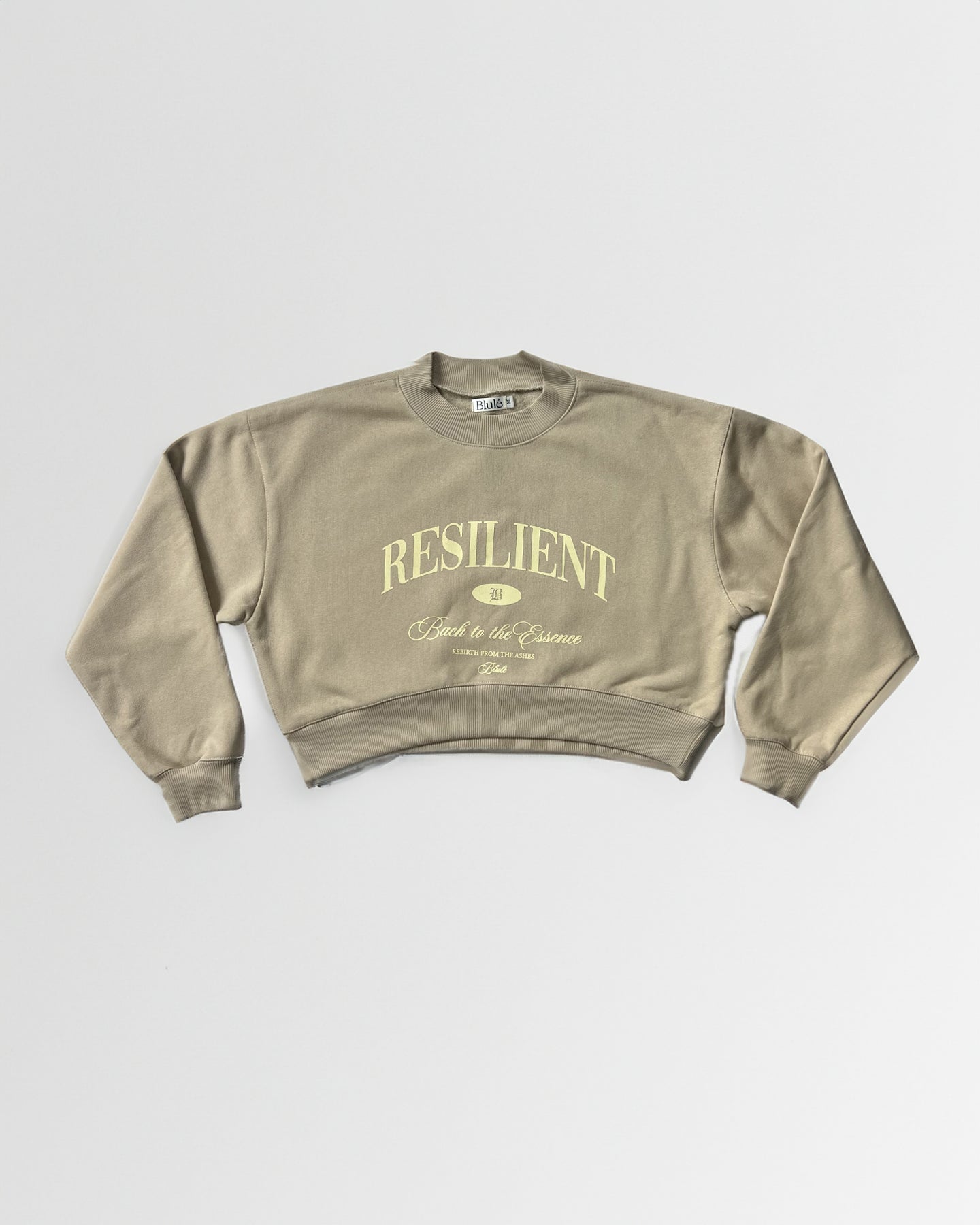 Back to the essence Crewneck Cropped Nude