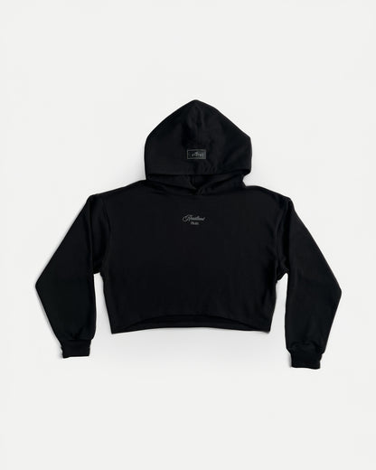 Resilient Cropped Hoodie Black