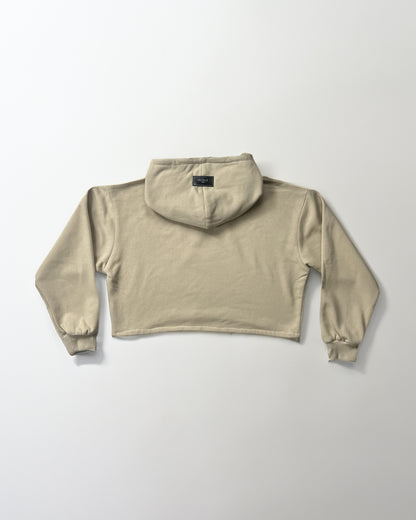 Resilient Cropped Hoodie Nude