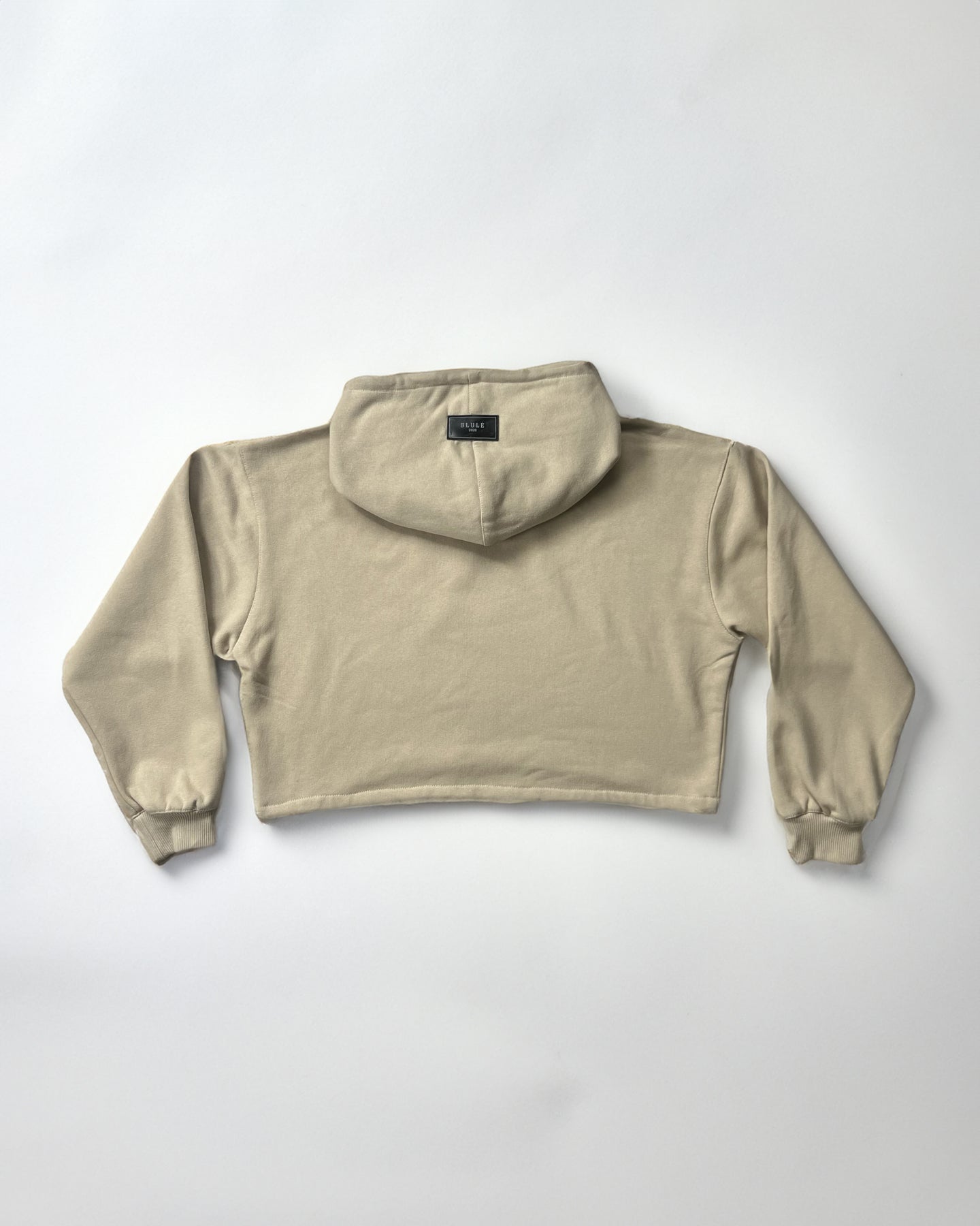 Back to the essence Cropped Hoodie Nude