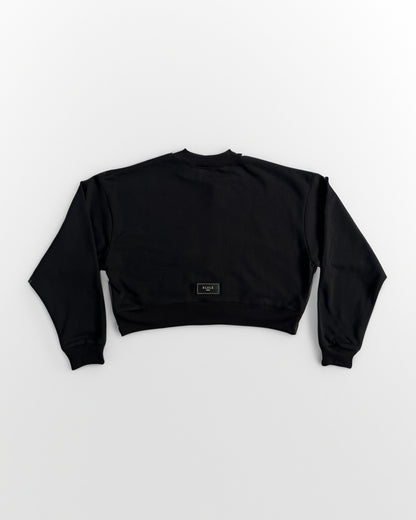 Resilient Crewneck Cropped Black