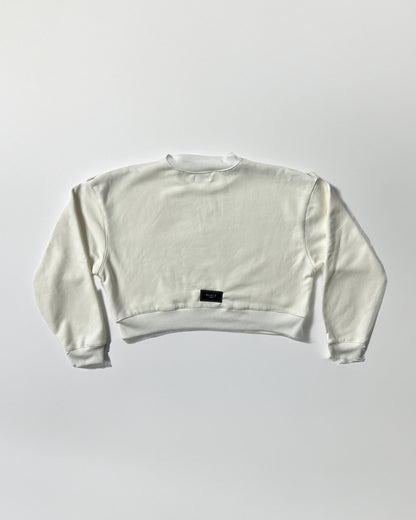 Resilient Cropped Crewneck Vainilla