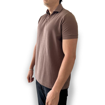 Camisa Tipo Polo Café