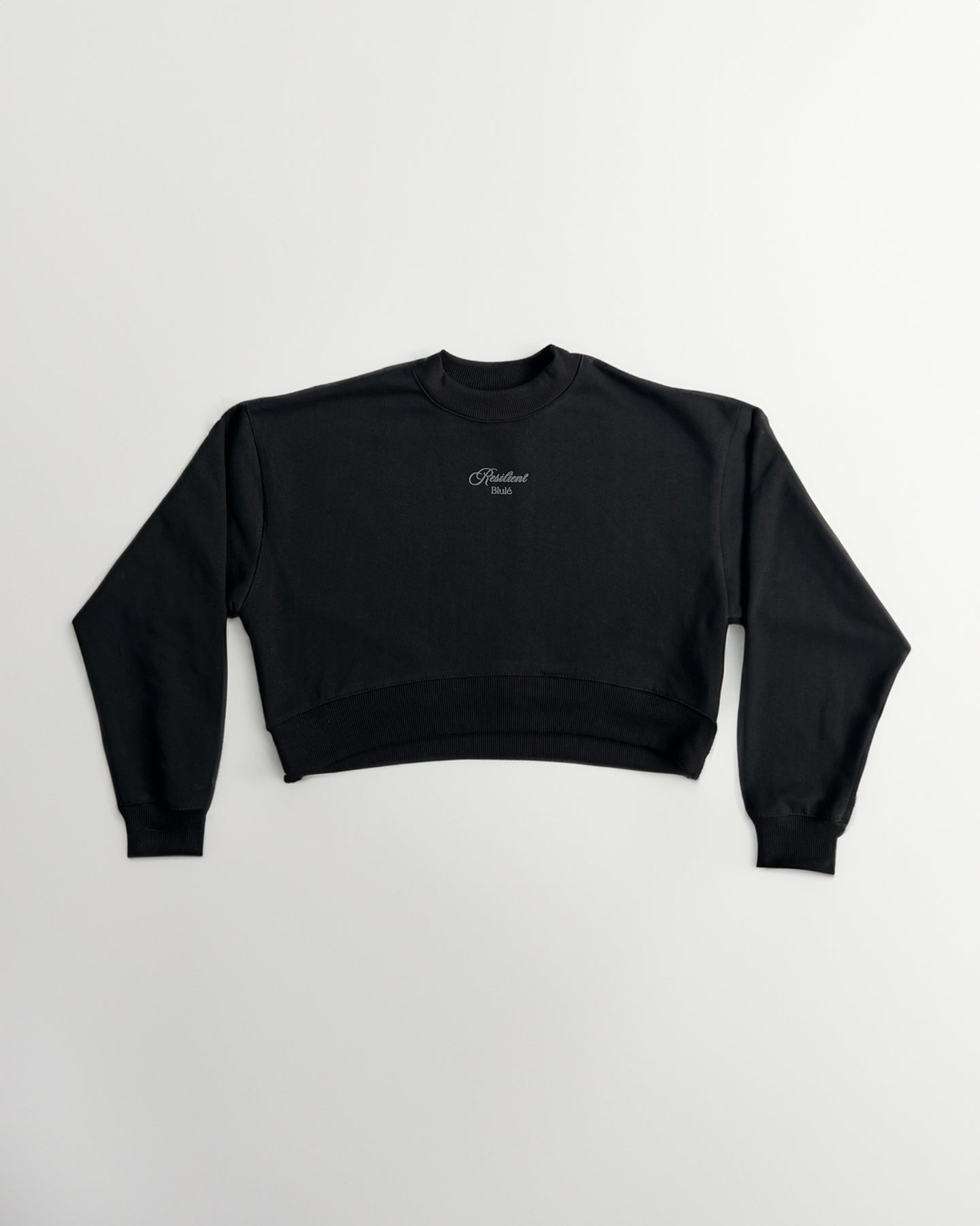 Resilient Crewneck Cropped Black