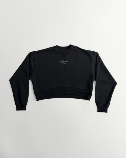 Resilient Crewneck Cropped Black