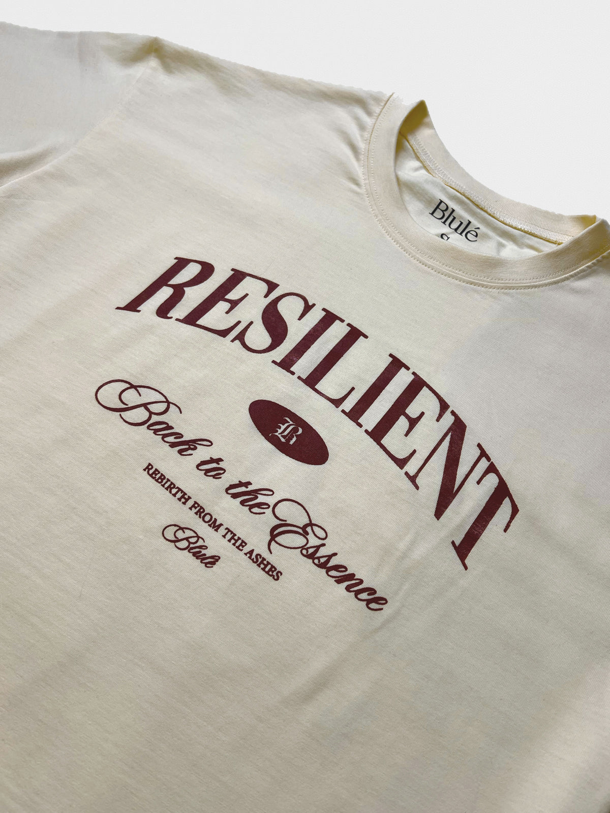 Camiseta Unisex Oversized Back to the essence Vino-Vainilla