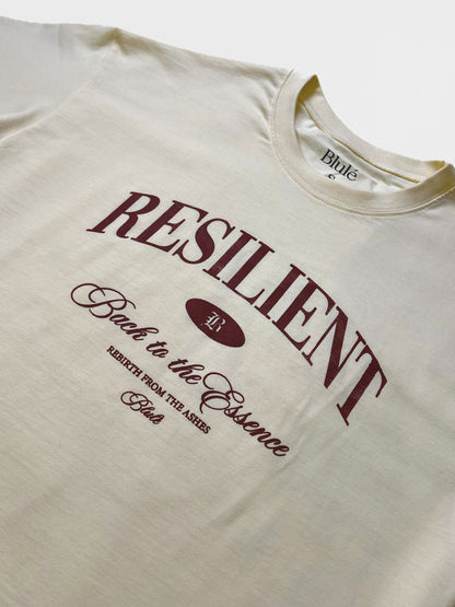 Camiseta Unisex Oversized Back to the essence Vino-Vainilla