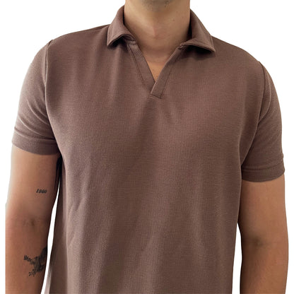 Camisa Tipo Polo Café