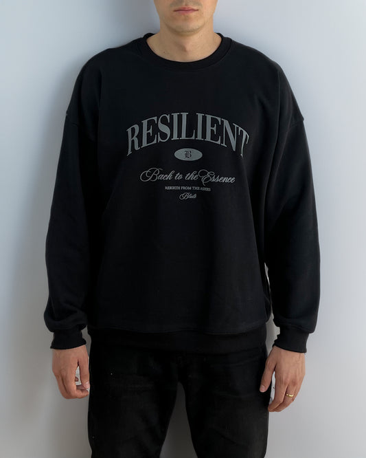 Back to the essence Crewneck Black