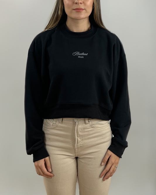 Resilient Crewneck Cropped Black