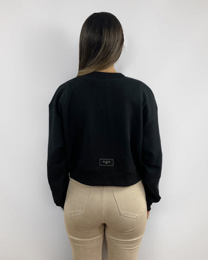 Resilient Crewneck Cropped Black