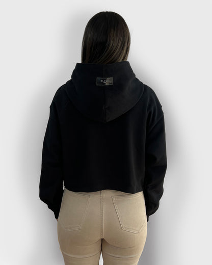 Resilient Cropped Hoodie Black