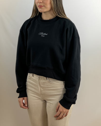 Resilient Crewneck Cropped Black