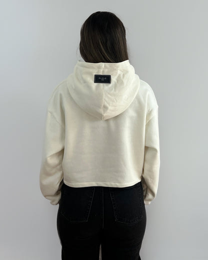 Resilient Cropped Hoodie Vainilla