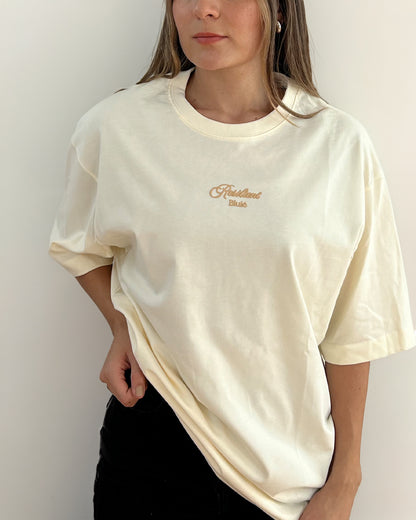 Camiseta Unisex Oversized Resilient Vainilla