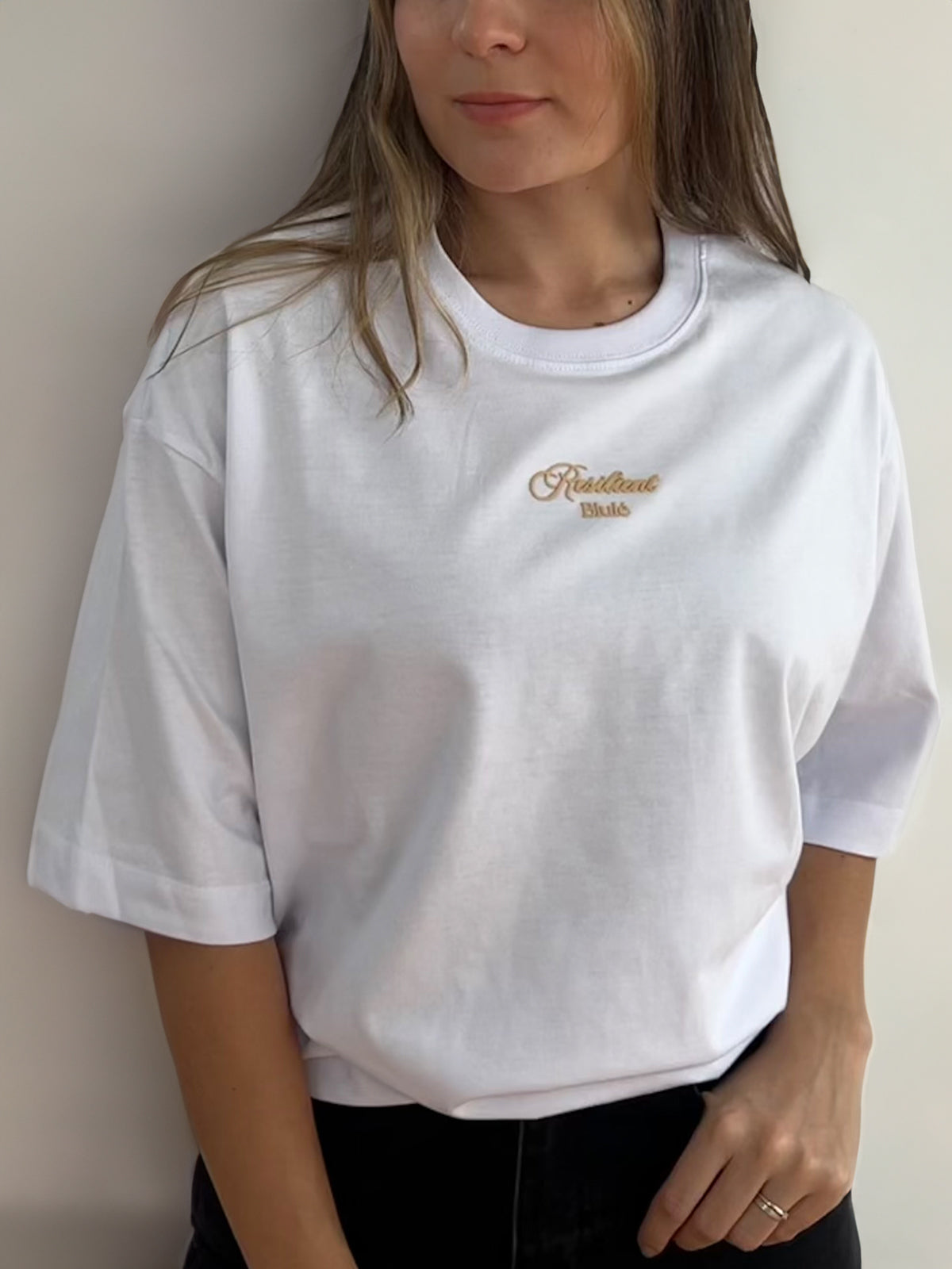 Camiseta Oversized Unisex Resilient Blanco