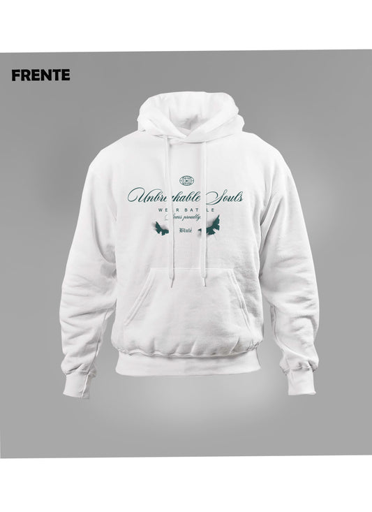 Hoodie Unisex Regular Fit Souls Blanco